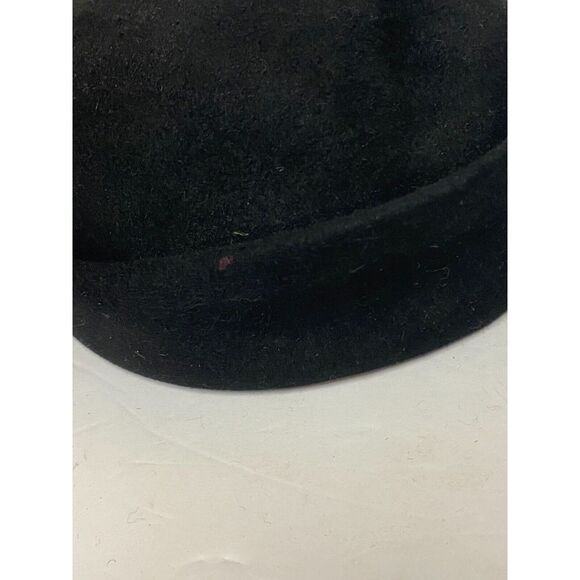 Vtg Norman Durana Womens Rhinestone Pillbox Hat‎ Black One Size - Picture 7 of 13